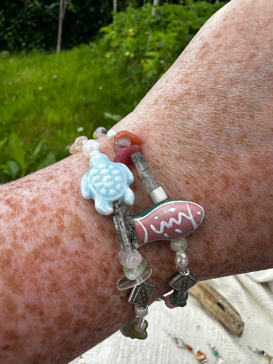 Freshwater Pearl Beaded Summer Bracelet