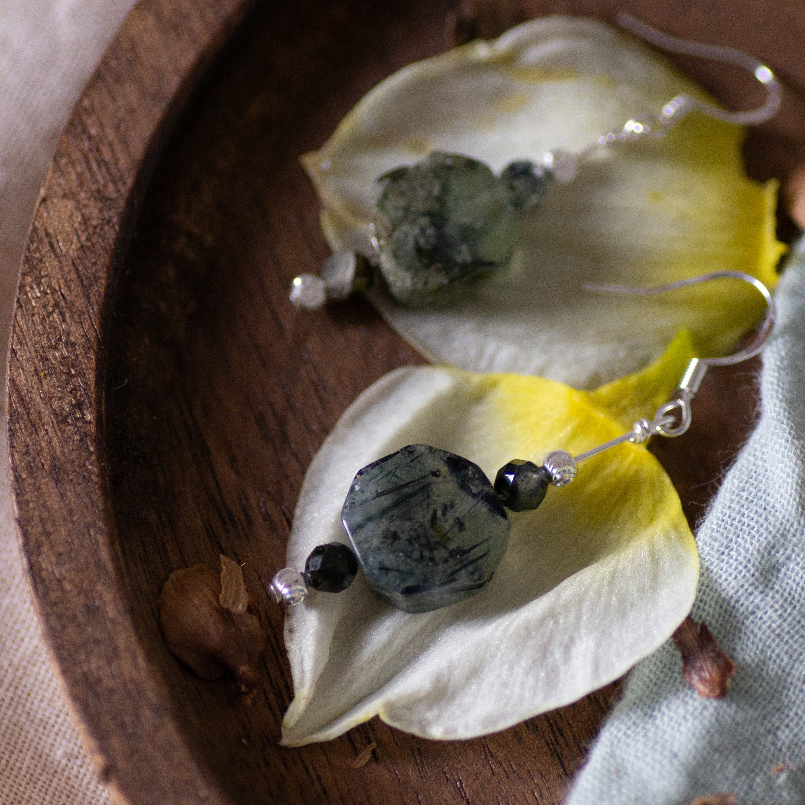 Prehnite Drop Earrings