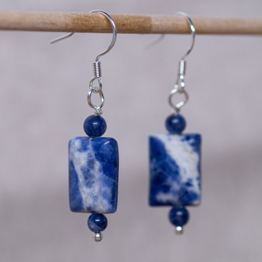Sodalite Dangle Earrings