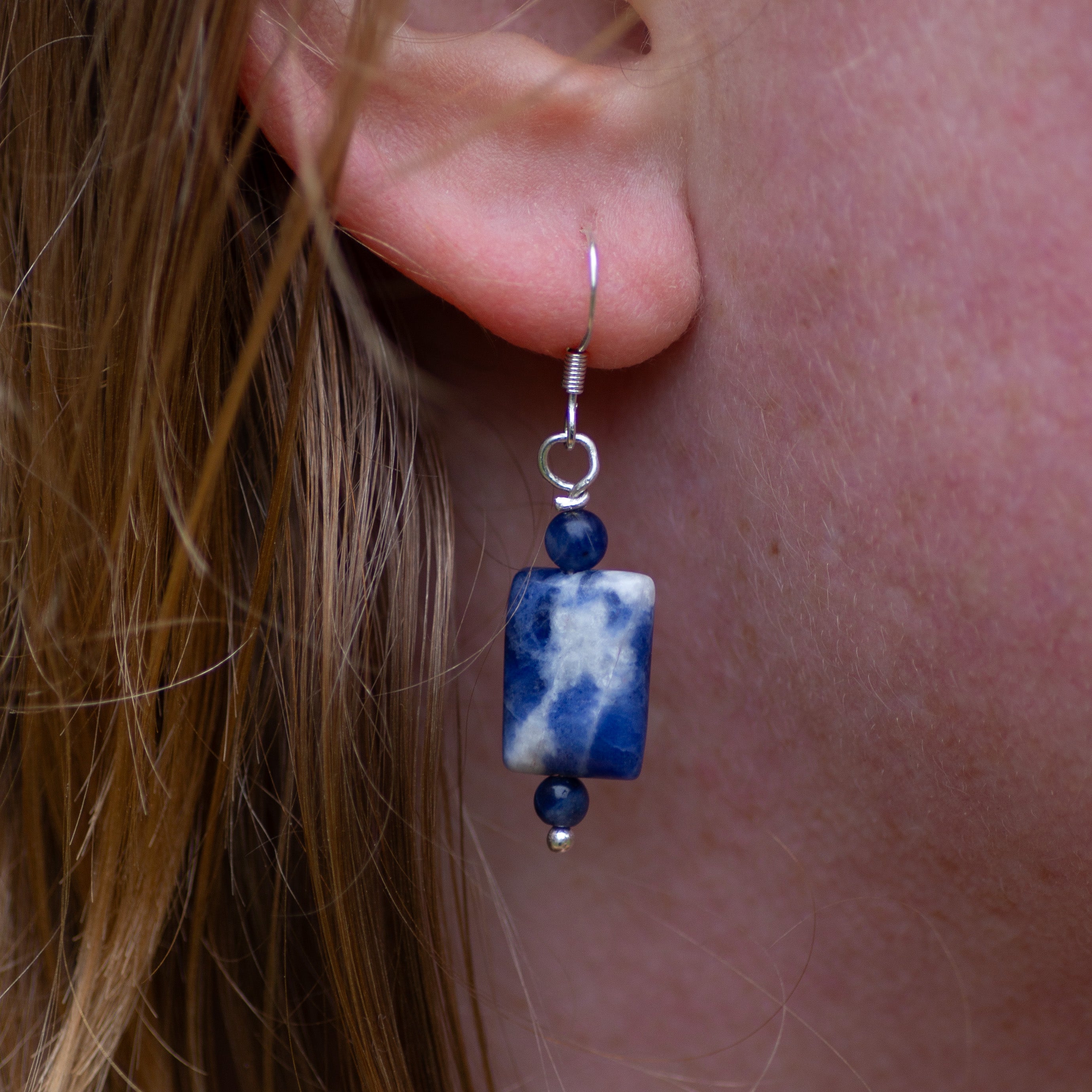 Sodalite Dangle Earrings