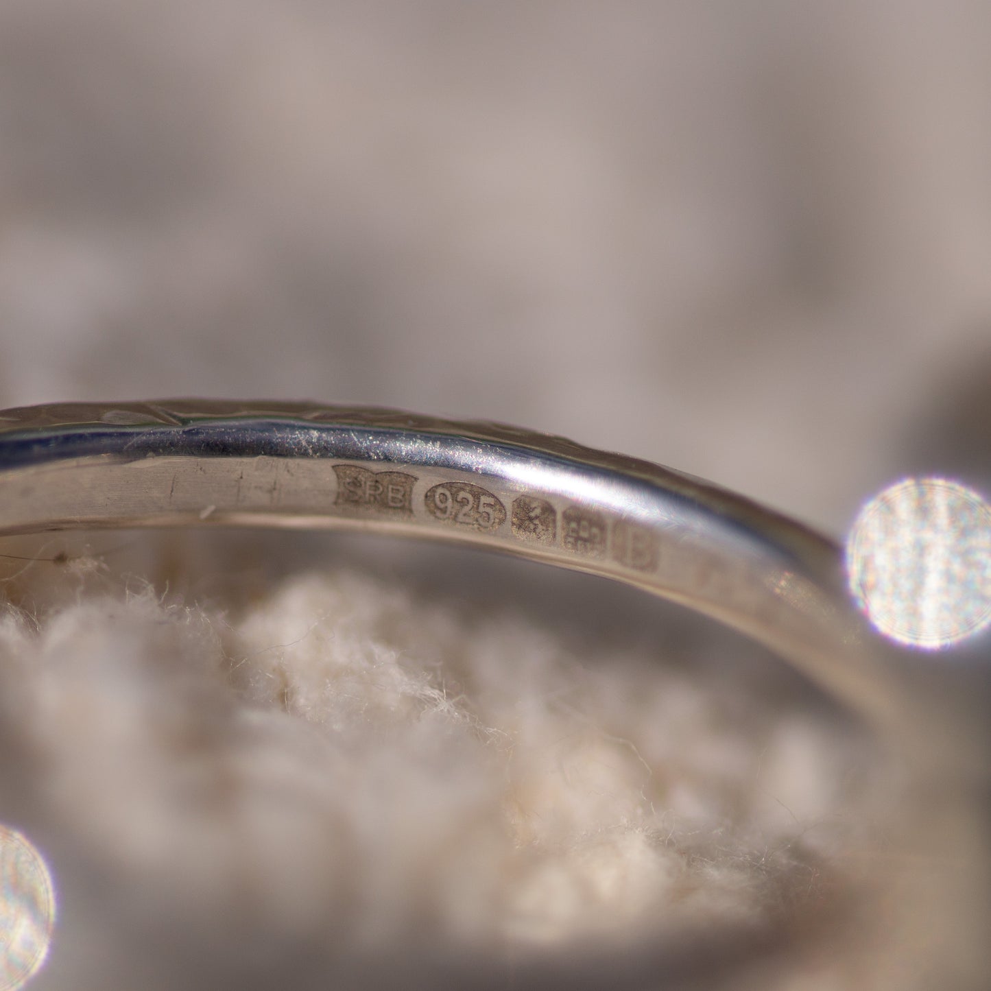 Chunky Sodalite Sterling Silver Ring, Size R