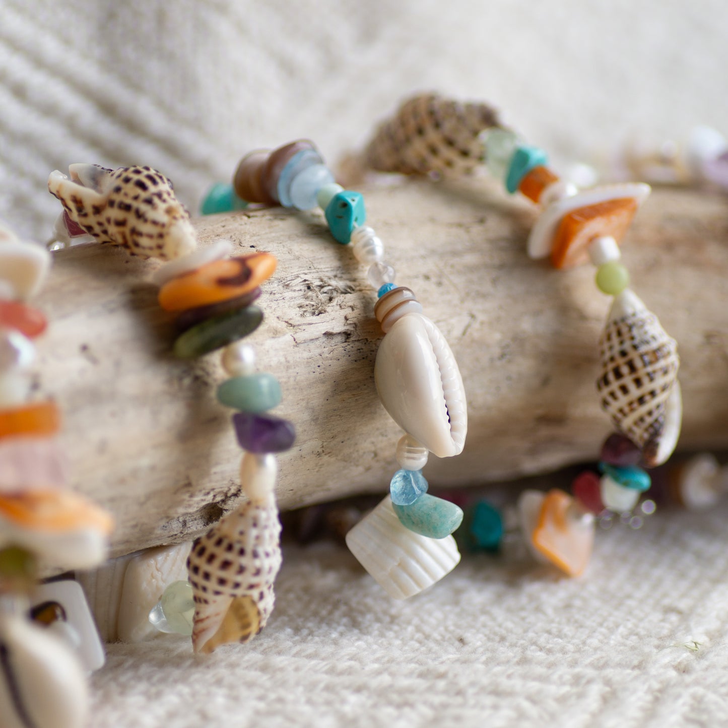 Beaded Shell Bracelets