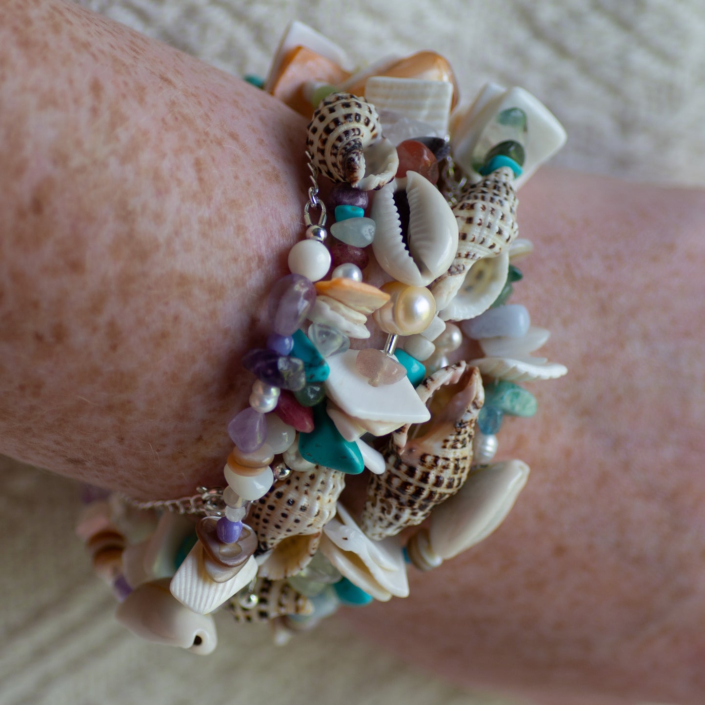 Beaded Shell Bracelets