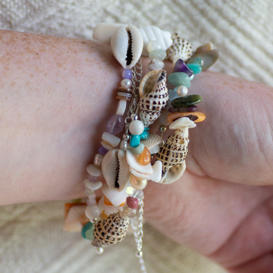 Beaded Shell Bracelets