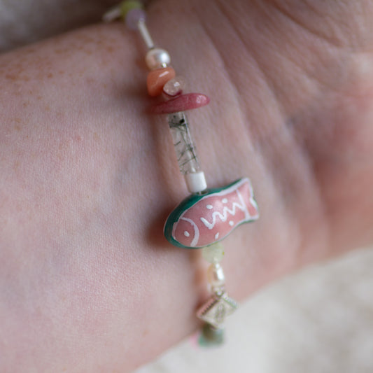 Freshwater Pearl Beaded Summer Bracelet
