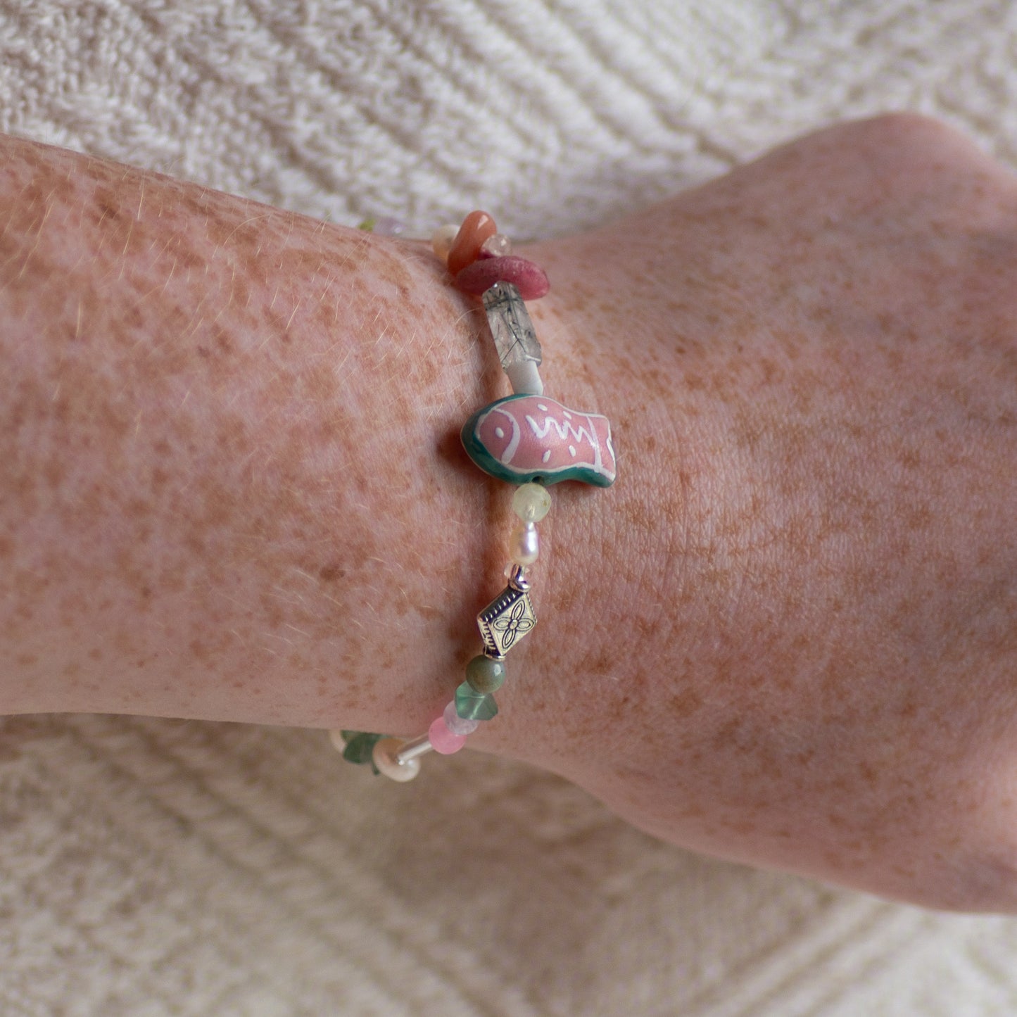 Freshwater Pearl Beaded Summer Bracelet