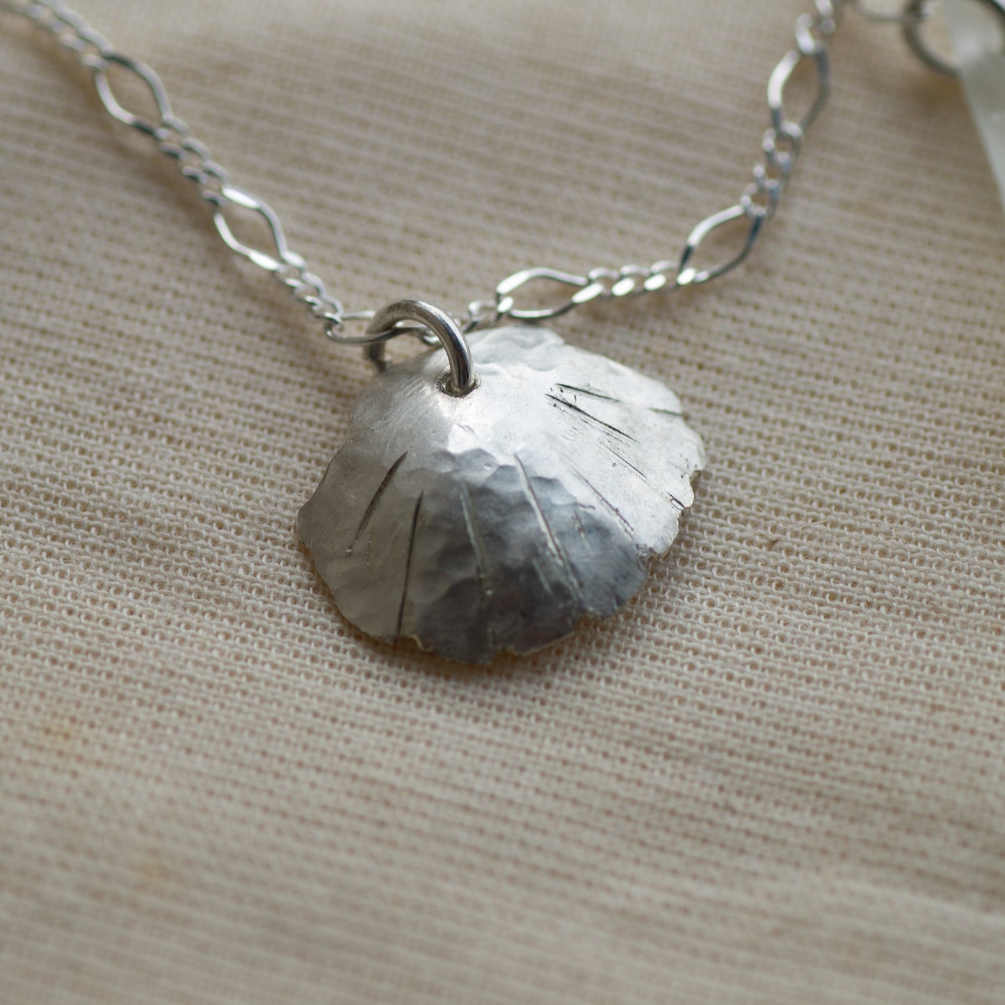 Green Sea Glass and Freshwater Pearl Sterling Silver Necklace